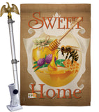 My Bee Sweet Home - Bugs & Frogs Garden Friends Vertical Impressions Decorative Flags HG104094 Made In USA