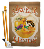 My Bee Sweet Home - Bugs & Frogs Garden Friends Vertical Impressions Decorative Flags HG104094 Made In USA