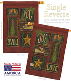 Joy and Love - Christmas Winter Vertical Impressions Decorative Flags HG114184 Made In USA