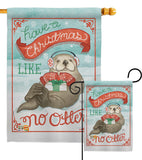 Christmas Kitty - Christmas Winter Vertical Impressions Decorative Flags HG114192 Made In USA