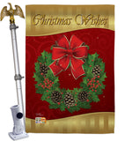 Christmas Wishes - Christmas Winter Vertical Impressions Decorative Flags HG114078 Imported