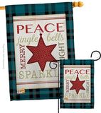 Merry with Brighting Stars - Christmas Winter Vertical Impressions Decorative Flags HG114179 Made In USA