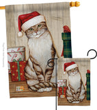 Christmas Kitty - Christmas Winter Vertical Impressions Decorative Flags HG114192 Made In USA