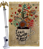Tea Is Good - Beverages Happy Hour & Drinks Vertical Impressions Decorative Flags HG130331 Made In USA