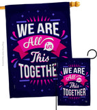 All In This - Expression Inspirational Vertical Impressions Decorative Flags HG192248 Made In USA
