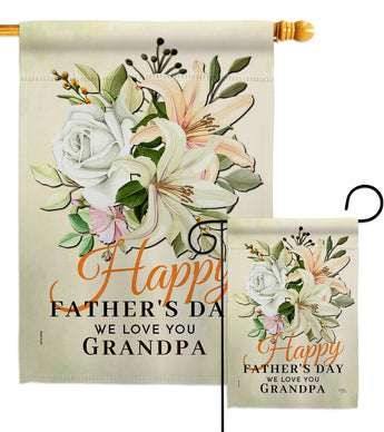 Father & Grandpa - Father's Day Summer Vertical Impressions Decorative Flags HG115242 Made In USA