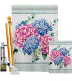 Hydrogens Burlap - Floral Spring Vertical Impressions Decorative Flags HG104139 Made In USA