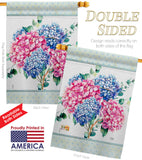 Hydrogens Burlap - Floral Spring Vertical Impressions Decorative Flags HG104139 Made In USA