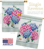 Hydrogens Burlap - Floral Spring Vertical Impressions Decorative Flags HG104139 Made In USA