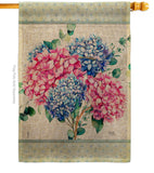 Hydrogens Burlap - Floral Spring Vertical Impressions Decorative Flags HG104139 Made In USA