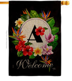 Tropical A - Floral Spring Vertical Impressions Decorative Flags HG130261 Made In USA