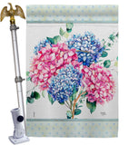 Hydrogens Burlap - Floral Spring Vertical Impressions Decorative Flags HG104139 Made In USA