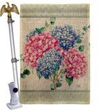 Hydrogens Burlap - Floral Spring Vertical Impressions Decorative Flags HG104139 Made In USA