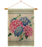 Hydrogens Burlap - Floral Spring Vertical Impressions Decorative Flags HG104139 Made In USA