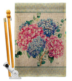 Hydrogens Burlap - Floral Spring Vertical Impressions Decorative Flags HG104139 Made In USA