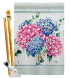 Hydrogens Burlap - Floral Spring Vertical Impressions Decorative Flags HG104139 Made In USA