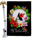 Tropical A - Floral Spring Vertical Impressions Decorative Flags HG130261 Made In USA