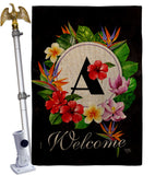 Tropical A - Floral Spring Vertical Impressions Decorative Flags HG130261 Made In USA