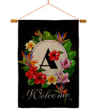 Tropical A - Floral Spring Vertical Impressions Decorative Flags HG130261 Made In USA