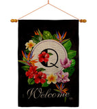 Tropical Q - Floral Spring Vertical Impressions Decorative Flags HG130277 Made In USA