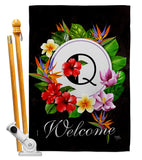 Tropical Q - Floral Spring Vertical Impressions Decorative Flags HG130277 Made In USA