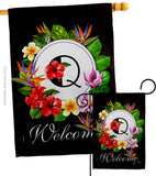 Tropical Q - Floral Spring Vertical Impressions Decorative Flags HG130277 Made In USA