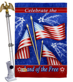 Celebrate Freedom - Fourth of July Americana Vertical Impressions Decorative Flags HG111057 Made In USA