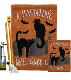 Haunting We Go - Halloween Fall Vertical Impressions Decorative Flags HG112081 Made In USA