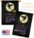 Star Bright - Halloween Fall Vertical Impressions Decorative Flags HG112073 Made In USA