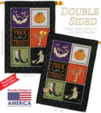 Trick or Treat Collage - Halloween Fall Vertical Impressions Decorative Flags HG112074 Made In USA
