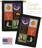 Trick or Treat Collage - Halloween Fall Vertical Impressions Decorative Flags HG112074 Made In USA