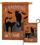 Haunting We Go - Halloween Fall Vertical Impressions Decorative Flags HG112081 Made In USA