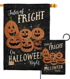 Fright on Halloween Night - Halloween Fall Vertical Impressions Decorative Flags HG112083 Made In USA