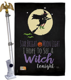 Star Bright - Halloween Fall Vertical Impressions Decorative Flags HG112073 Made In USA