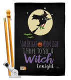 Star Bright - Halloween Fall Vertical Impressions Decorative Flags HG112073 Made In USA