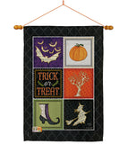 Trick or Treat Collage - Halloween Fall Vertical Impressions Decorative Flags HG112074 Made In USA