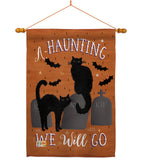 Haunting We Go - Halloween Fall Vertical Impressions Decorative Flags HG112081 Made In USA