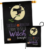 Star Bright - Halloween Fall Vertical Impressions Decorative Flags HG112073 Made In USA