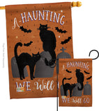 Haunting We Go - Halloween Fall Vertical Impressions Decorative Flags HG112081 Made In USA