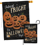 Fright on Halloween Night - Halloween Fall Vertical Impressions Decorative Flags HG112083 Made In USA