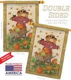 Scarecrow - Harvest & Autumn Fall Vertical Impressions Decorative Flags HG113043 Made In USA