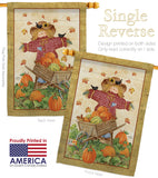 Scarecrow - Harvest & Autumn Fall Vertical Impressions Decorative Flags HG113043 Made In USA