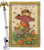 Scarecrow - Harvest & Autumn Fall Vertical Impressions Decorative Flags HG113043 Made In USA