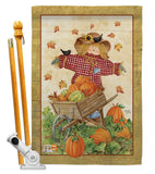 Scarecrow - Harvest & Autumn Fall Vertical Impressions Decorative Flags HG113043 Made In USA