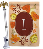Autumn I Initial - Harvest & Autumn Fall Vertical Impressions Decorative Flags HG130035 Made In USA