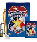 Police - Military Americana Vertical Impressions Decorative Flags HG108030 Made In USA