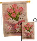 Mommy Day Bouquet - Mothers Day Summer Vertical Impressions Decorative Flags HG130355 Made In USA