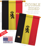 Belgium - Nationality Flags of the World Vertical Impressions Decorative Flags HG108098 Made In USA