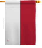 Indonesia - Nationality Flags of the World Vertical Impressions Decorative Flags HG140109 Made In USA