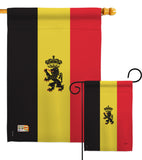 Belgium - Nationality Flags of the World Vertical Impressions Decorative Flags HG108098 Made In USA